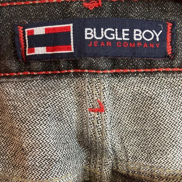 Vintage Bugle Boy Low Rise Black Denim Jeans 40 x 32 Black Baggy Streetwear NWT - Picture 9 of 10